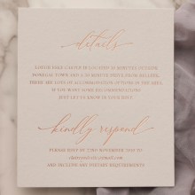 Blush Pastel Elegance with Rose Gold Foil - Wedding Invitations - CR07-RG-01 - 188375
