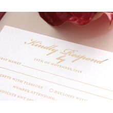 Burgundy Letterpress with Foil - Wedding Invitations - WP001CC-FB - 183879
