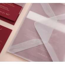 Burgundy Letterpress with Foil - Wedding Invitations - WP001FB-EB-7614 - 183871
