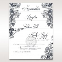 Imperial Glamour - Navy - Wedding Invitations - PWI116022-NVx - 188189