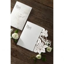 Laser Cut Floral Wedding wedding invitations HB15086_12