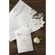 Laser Cut Floral Wedding wedding invitations HB15086_15