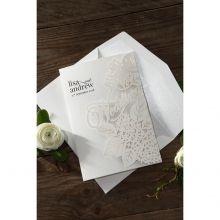 Laser Cut Floral Wedding wedding invitations HB15086_4