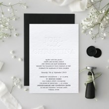 Letterpress Beauty - Wedding Invitations - LPBD-BL-2 - 189227