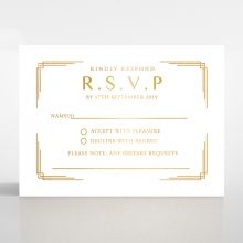 Ornate Luxury rsvp card DV116096-GW-GG