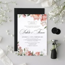 Peachy Bloom - Wedding Invitations - KI300-CP-28 - 188150