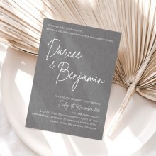 Classic Grey - Wedding Invitations - GI-MB300-WH-13 - 189391