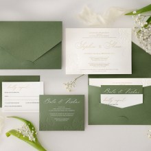 Sage Landscape Pocket - Wedding Invitations - PCK-LP-SG - 189007