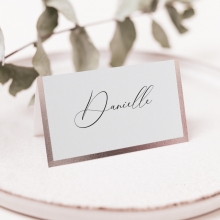 Solid Foiled Border Place Cards - Place Cards - PD-KI300-PFL-GG-01 - 184650