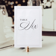 Emboss Framed Table Number - Table Number Cards - TD-KI300-PED-15 - 185789