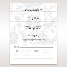 Silver/Gray Enchanted Floral Pocket III - Wedding invitation - 81