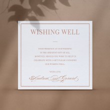Elegant Foil Border Wishing Well Card - Wishing Well / Gift Registry - WD-KI300-PFL-GG-03 - 187057