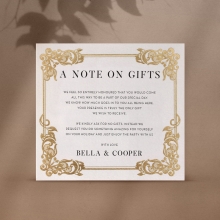 Baroque Note on Gifts - Wishing Well / Gift Registry - WD-PFL-GG-30 - 185381