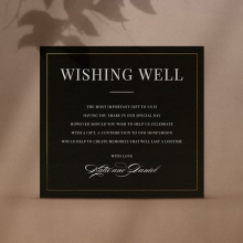 Black Framed Note on Gifts - Wishing Well / Gift Registry - WD-PL-34 - 185585