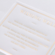 Vellum Rose Gold - Wishing Well / Gift Registry - WD-VL-FFL-RG-03 - 185809