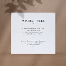Black Ink Wishing Well Card - Wishing Well / Gift Registry - WPWD-IB - 184545
