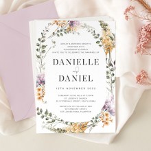 Wild Flower Bouquet - Wedding Invitations - KI300-CP-31 - 189362
