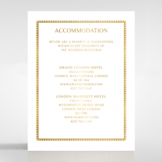 Ivory Doily Elegance with Foil wedding accommodation enclosure invite card