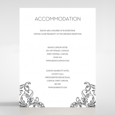 Paper Aristocrat accommodation invite card
