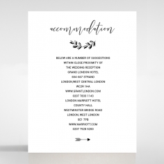 Paper Chic Rustic wedding stationery accommodation enclosure card