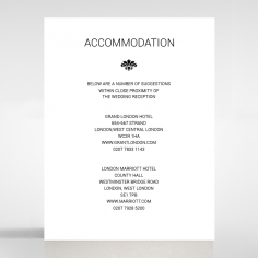 Paper Gilded Decadence accommodation invitation card