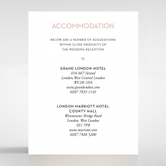 Pink Chic Charm Paper wedding stationery accommodation invitation card
