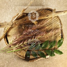 Acrylic Aristocrat - Wedding Invitations - NOB117312-WH-C - 189408