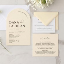 Warm Cream Arch - Wedding Invitations - CR07-ARC-CP-LC-02 - 189521
