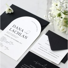 White Arch - Wedding Invitations - KI300-ARCH-BL-02 - 185426