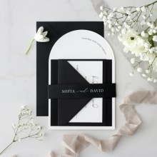 White Arch - Wedding Invitations - KI300-ARCH-BL-02 - 185428