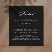 Foiled Border and White Ink Details Card - Finer Details - D-MB300-PFL-GG-01 - 189451