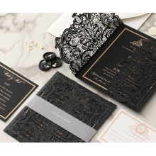 Lux Royal Lace with Foil - Wedding Invitations - PWI116142-F-GK - 184171