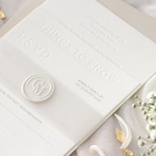 Immaculate Letterpress - Wedding Invitations - IC550-LPBD-02 - 184940
