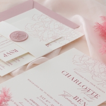 Pink Blush Florals - Wedding Invitations - PM-IC330-PLP-PN-05 - 185100