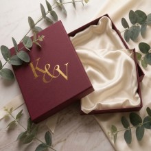 Burgundy Luxury Box - Wedding Invitations - BOX-LD-DR-01 - 189539