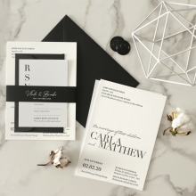 Sophisticated in Grey Letterpress - Wedding Invitations - WP-IC55-LP-01 - 184207