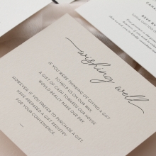 Simple Monochrome - Wedding Invitations - KI300-BL-02 - 185288