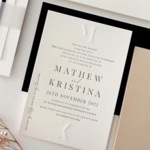 Classic Blind Embossed Elegance - Wedding Invitations - EM-BL-02 - 189418