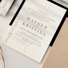Classic Blind Embossed Elegance - Wedding Invitations - EM-BL-02 - 189417