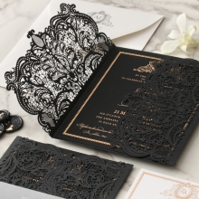 Lux Royal Lace with Foil - Wedding Invitations - PWI116142-F-GK - 184182