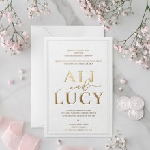 Embossed & Foiled Names - Wedding Invitations - EM-FL-GG-01 - 189481