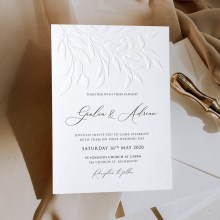Charming Embossed Leaves - Wedding Invitations - KI300-PEM-BL-03 - 189135
