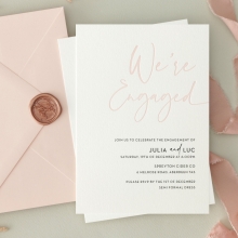 Blushed Engagement - Wedding Invitations - WP-IC55-LP-12 - 184452