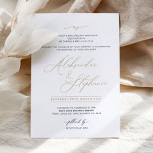Foil & Print - Wedding Invitations - IC330-GG-BK-01-8100 - 189165
