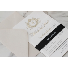 Royal Letter - Wedding Invitations - IC330-GG-BL-02 - 185257