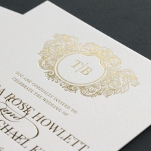 Sophisticated Foiled Crest - Wedding Invitations - IC550-GG-01 - 184892