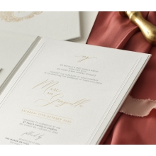 Hardcover Textured White - Wedding Invitations - HC-TW01 - 184349