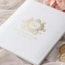 Lush Leather Hardcover - Wedding Invitations - HC-LLWH-01 - 184951