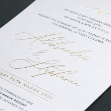 Pretty Typography - Wedding Invitations - KI300-GG-BL-03 - 184859