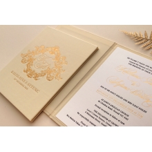 Hardcover Pearl Gold Shimmer - Wedding Invitations - HC-TW01-7621-7622 - 183918